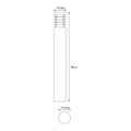 GoodHome Outdoor Lamp LED Hampstead M 250 lm, black
