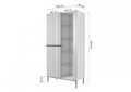 High Cabinet Display Cabinet Nicole, cashmere, black legs
