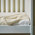 GULDVÄVARE 3-piece bedlinen set for cot, pale pink/beige, 60x120 cm