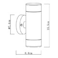 GoodHome Outdoor Wall Lamp LED Candiac 760 lm IP44, graphite