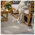 LUFTFARTYG Rug flatwoven, in/outdoor, beige/stripe, 160x230 cm