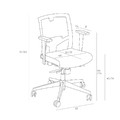 Swivel Desk Chair Ergo, grey