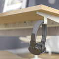 MITTZON Desk, birch veneer/white, 140x60 cm
