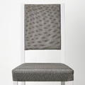 PINNTORP / STEFAN Table and 4 chairs, light brown stained red stained/Knisa grey/beige white, 125 cm