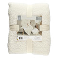 Blanket Throw Sherpa 120x150cm, ecru