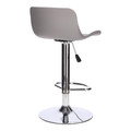 Bar Stool Inge, grey/chrome