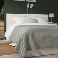 PELARTUJA Bedspread, green-grey/white, 150x250 cm