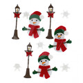 Craft Christmas Self-Adhesive Decoration Set Snowman 11pcs