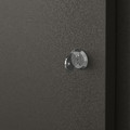 TROTTEN Cabinet with sliding doors, anthracite, 160x110 cm