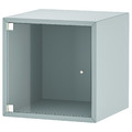 EKET Wall cabinet with glass door, light grey-blue, 35x35x35 cm