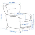 OSKARSHAMN Wing chair, Tonerud red
