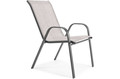 Elegant Outdoor Table with 2 Chairs, Duo 60 cm, grey