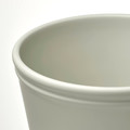 KÖRSBÄRSBJÖRK Plant pot, light grey/beige, 24 cm