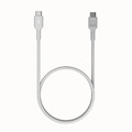 GREEN CELL Cable USB-C-USB-C PowerFlex 100W, silicone, 1.2m, white