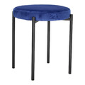 Stool Madonna, velvet, blue