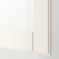 BESTÅ TV storage combination/glass doors, white/Sutterviken/Kabbarp white clear glass, 180x42x192 cm