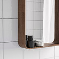 DVÄRGSYREN Mirror, walnut veneer, 40x50 cm