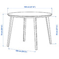 LISABO / ÄLVSTA Table and 4 chairs, black/rattan black, 105 cm