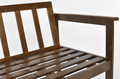 Outdoor Wooden 2-seat Sofa BELLA, brown/beige