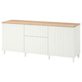 BESTÅ Storage combination with drawers, white, Sutterviken/Kabbarp white, 180x42x76 cm