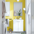 HAVBÄCK Wash-stand with doors, white, 60x48x63 cm