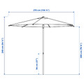 HÖGÖN Parasol, light green, 270 cm