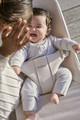 BABYBJORN Bouncer Bliss - Light grey frame, 3D Jersey, Light beige with Googly Eyes Pastels
