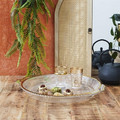 Tray Mirage 38.5cm, oval, gold rim, plastic