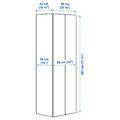 SMÅSTAD Wardrobe, white/white, 60x42x181 cm