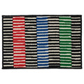 VÄNDPLATS Door mat, multicolour/stripe, 40x60 cm