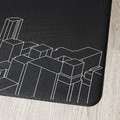 LÅNESPELARE Floor protector, 110x100 cm