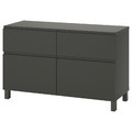 BESTÅ Storage combination w doors/drawers, 120x42x74 cm