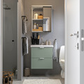 ENHET Bathroom, white/pale grey-green, 64x43x65 cm