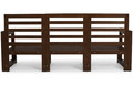 Outdoor 3-Seat Sofa MALTA, dark brown/graphite