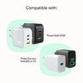 GREEN CELL Cable USB-C-USB-C PowerFlex 100W, silicone, 1.2m, white