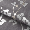 GoodHome Vinyl Wallpaper on Fleece Bromus, dark grey
