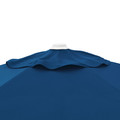 HÖGÖN / IGGÖN Parasol with base, dark blue/dark grey, 270 cm