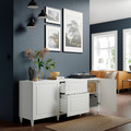 BESTÅ Storage combination with drawers, white/Smeviken/Kabbarp white, 180x42x74 cm