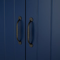 SKRUVBY TV storage combination, black-blue, 226x38x90 cm