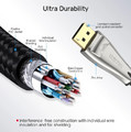Unitek 8K DisplayPort 1.4 Cable (8K @60Hz, 4K 144Hz, 1440p @240Hz) 1.5m