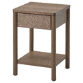 TONSTAD Bedside table, brown stained oak veneer, 40x40x59 cm