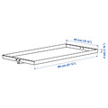 MITTZON Display shelf for frame w castors, white, 80x4 cm