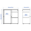 VIHALS TV/storage combination, dark grey, 275x47x90 cm