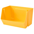 FODERTRÅG Organiser for desk/wall, bright yellow, 25x18x15 cm