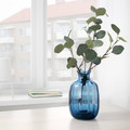 TONSÄTTA Vase, blue, 21 cm