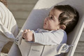 BABYBJORN Bouncer Bliss - Light grey frame, 3D Jersey, Light beige with Googly Eyes Pastels