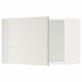 METOD Wall cabinet, white/Ringhult light grey, 60x40 cm