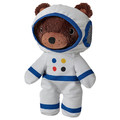 AFTONSPARV Soft toy with astronaut suit, bear, 28 cm
