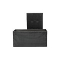 Pouffe Intesi Velse, velvet, black