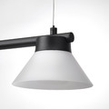 SAMBORD Pendant lamp with 3 lamps, black/white